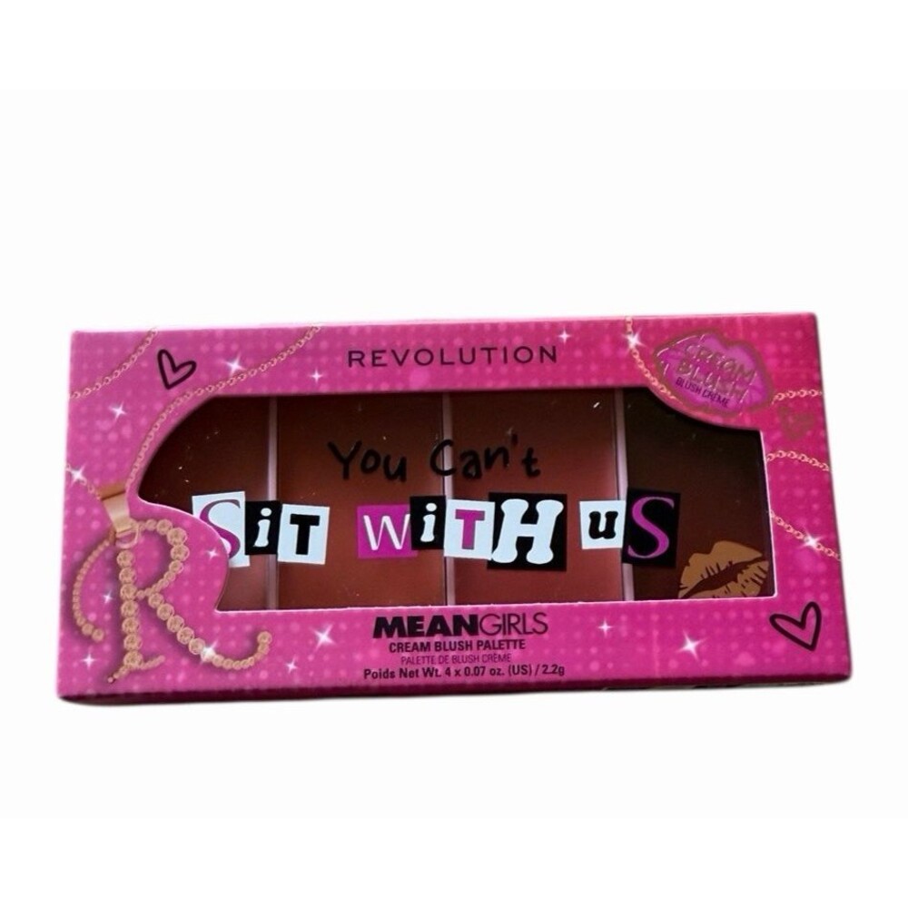 Makeup Revolution You Can't Sit With Us Mean Girls Cream Blush Palette 4 Shades